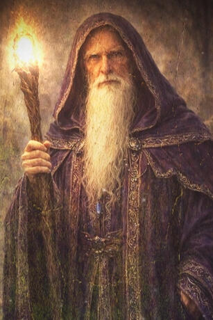 Merlin - The greatest wizard in history and keeper of Nevermore's secrets.